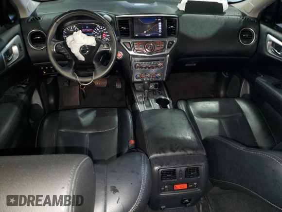 2017 Nissan Pathfinder SL with VIN 5N1DR2MN2HC613199, listed as a Copart auction lot 59520025 with 77,915 mi miles and Salvage title. Bid and sale history available at DreamBid. Image 8.