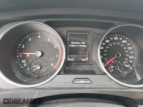 2020 Volkswagen Tiguan SE with VIN 3VV2B7AX4LM005342, listed as a Copart auction lot 52052615 with 35,787 mi miles and Salvage Title. Bid and sale history available at DreamBid. Image 9.