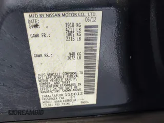 2013 Nissan Altima SL z VIN 1N4AL3AP3DC110012, wystawiony jako IAAI lot #42368802 z przebiegiem 296 774 mil mil oraz . Historia ofert i sprzedaży dostępna na DreamBid. Obrazek 9.