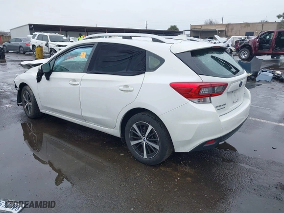 2022 Subaru Impreza Premium with VIN 4S3GTAV66N3719395, listed as a IAAI auction lot 41522473 with 1 mi miles. Bid and sale history available at carsss.com. Image 3.