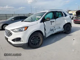 2019 Ford Edge SEL z VIN 2FMPK3J94KBC19595, wystawiony jako Copart lot #62824025 z przebiegiem Nie podano mil oraz Szkoda całkowita • Salvage title. Historia ofert i sprzedaży dostępna na DreamBid. Obrazek 1.