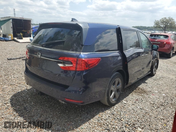 2021 Honda Odyssey EX z VIN 5FNRL6H5XMB037355, wystawiony jako Copart lot #55400995 z przebiegiem 57 964 mil mil oraz Szkoda całkowita • Salvage title. Historia ofert i sprzedaży dostępna na DreamBid. Obrazek 3.