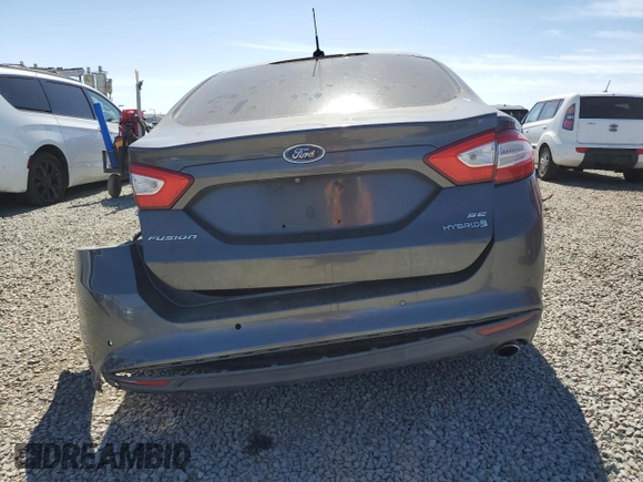 2015 Ford Fusion SE Hybrid with VIN 3FA6P0LU4FR183874, listed as a Copart auction lot 47628695 with Not Provided miles and Salvage Title. Bid and sale history available at carsss.com. Image 6.