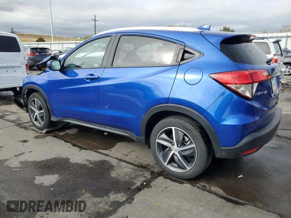 2022 Honda HR-V EX-L with VIN 3CZRU6H77NM756262, listed as a Copart auction lot 76905694 with 29,993 mi miles and Salvage Title. Bid and sale history available at carsss.com. Image 2.
