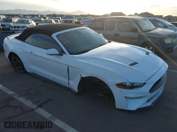 2021 Ford Mustang EcoBoost with VIN 1FATP8UH2M5120338, listed as a IAAI auction lot 40958016 with 76,979 mi miles. Bid and sale history available at carsss.com. Image 6.