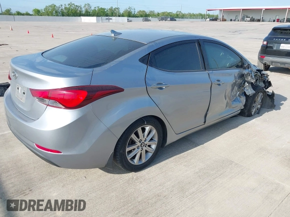 2015 Hyundai Elantra SE z VIN 5NPDH4AE8FH598295, wystawiony jako IAAI lot #42016527 z przebiegiem 119 958 mil mil oraz . Historia ofert i sprzedaży dostępna na DreamBid. Obrazek 4.