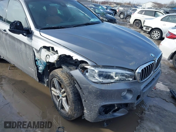 2018 BMW X6 xDrive50i with VIN 5UXKU6C50J0W39146, listed as a IAAI auction lot 41652073 with 108,258 mi miles. Bid and sale history available at carsss.com. Image 6.