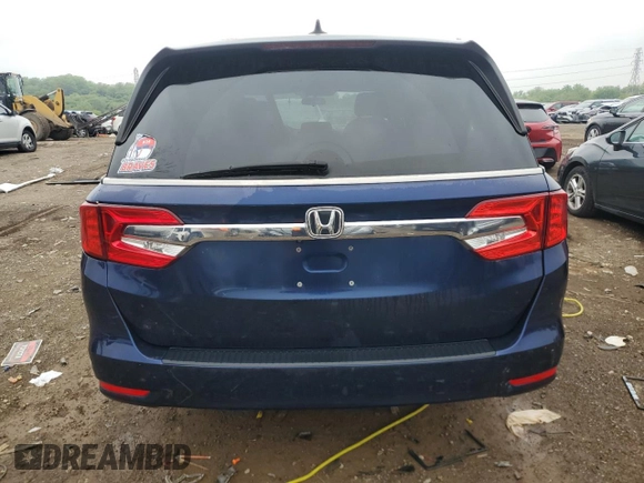 2018 Honda Odyssey EX with VIN 5FNRL6H57JB103291, listed as a Copart auction lot 58733025 with 177,279 mi miles and Salvage title. Bid and sale history available at DreamBid. Image 6.