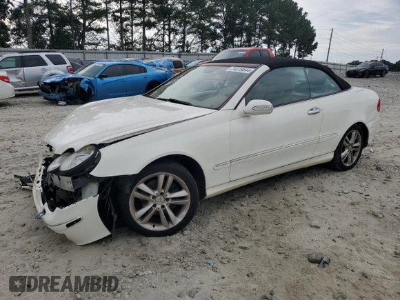 2006 Mercedes-Benz CLK-Class 3.5L with VIN WDBTK56H16F188453, listed as a Copart auction lot 74019644 with 137,860 mi miles and Salvage Title. Bid and sale history available at carsss.com. Image 1.