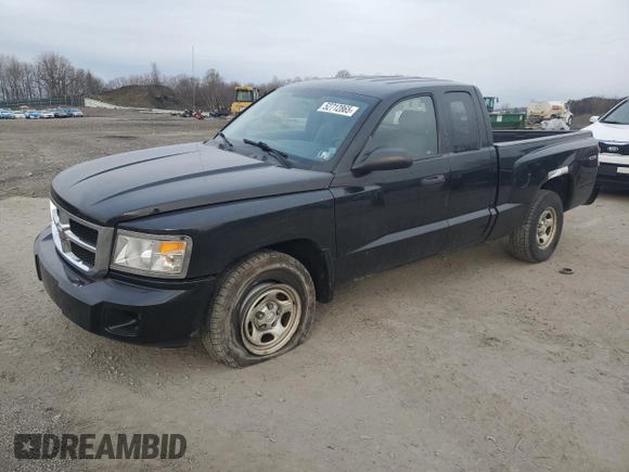 2010 Dodge Dakota with VIN 1D7CW2BK3AS110848, listed as a Copart auction lot 52712865 with 79,742 mi miles and Salvage title. Bid and sale history available at DreamBid. Image 1.