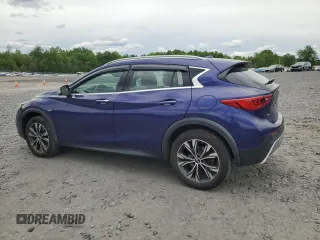2018 Infiniti QX30 Premium with VIN SJKCH5CR4JA043584, listed as a Copart auction lot 58199085 with 81,497 mi miles and Salvage title. Bid and sale history available at DreamBid. Image 2.