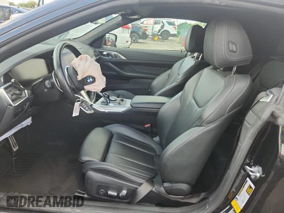 2023 BMW 4 Series 430i with VIN WBA23AT02PCL61138, listed as a Copart auction lot 67364435 with 18,698 mi miles and Salvage title. Bid and sale history available at DreamBid. Image 7.
