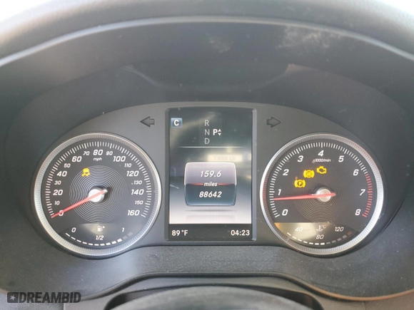 2016 Mercedes-Benz GLC with VIN WDC0G4JB7GF065173, listed as a Copart auction lot 54160405 with 88,642 mi miles and Salvage Title. Bid and sale history available at carsss.com. Image 9.