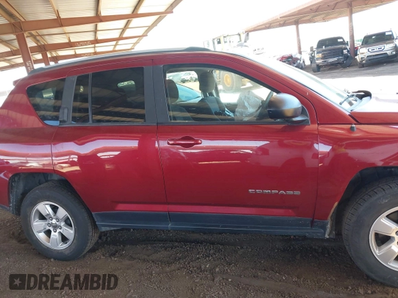 2015 Jeep Compass Sport with VIN 1C4NJCBA8FD413229, listed as a IAAI auction lot 41873161 with 72,976 mi miles. Bid and sale history available at carsss.com. Image 13.