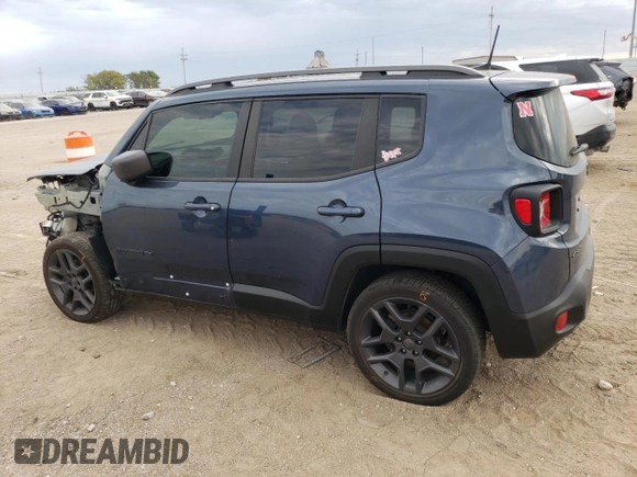 2021 Jeep Renegade 80th Anniversary with VIN ZACNJDBB8MPM40943, listed as a Copart auction lot 70030764 with 41,943 mi miles and Salvage title. Bid and sale history available at DreamBid. Image 2.
