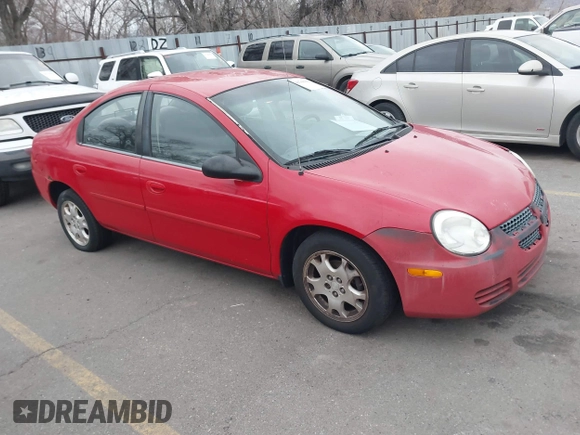 2004 Dodge Neon SXT with VIN 1B3ES56C74D536751, listed as a IAAI auction lot 41760363 with 218,973 mi miles. Bid and sale history available at carsss.com. Image 1.