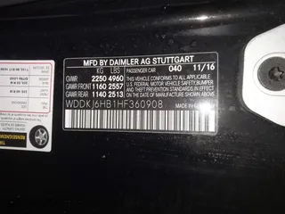 2017 Mercedes-Benz E-Class E 400 with VIN WDDKJ6HB1HF360908, listed as a IAAI auction lot 41501619 with 40,749 mi miles. Bid and sale history available at carsss.com. Image 9.