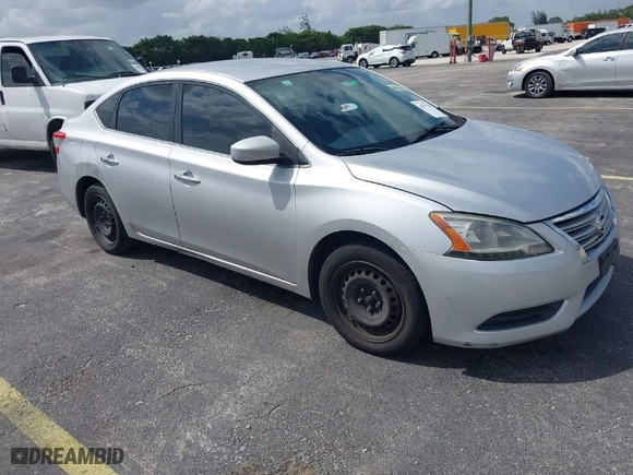 2013 Nissan Sentra SR with VIN 3N1AB7AP7DL659806, listed as a IAAI auction lot 41917386 with 150,565 mi miles. Bid and sale history available at carsss.com. Image 1.