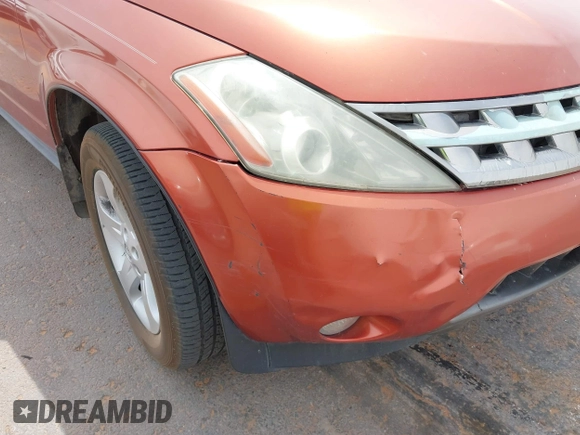 2005 Nissan Murano SE with VIN JN8AZ08T55W325115, listed as a IAAI auction lot 42036833 with 235,455 mi miles and . Bid and sale history available at DreamBid. Image 6.