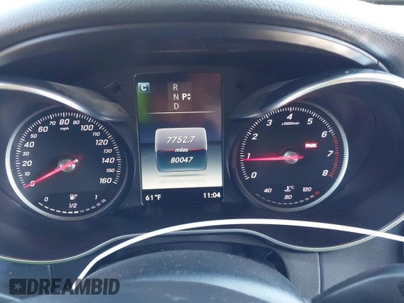 2017 Mercedes-Benz C 300 with VIN 55SWF4JB8HU225214, listed as a IAAI auction lot 41762581 with 80,047 mi miles and . Bid and sale history available at carsss.com. Image 7.