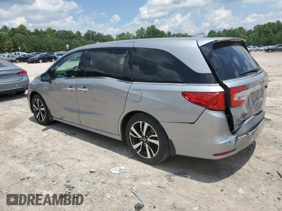 2019 Honda Odyssey Elite with VIN 5FNRL6H92KB061102, listed as a Copart auction lot 62653025 with 78,083 mi miles and Salvage title. Bid and sale history available at DreamBid. Image 2.