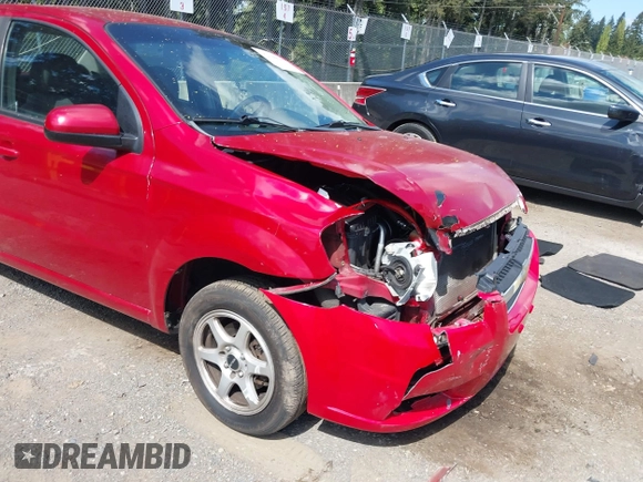2010 Chevrolet Aveo 1LT with VIN KL1TD5DE2AB066437, listed as a IAAI auction lot 42100026 with 155,333 mi miles and . Bid and sale history available at DreamBid. Image 6.