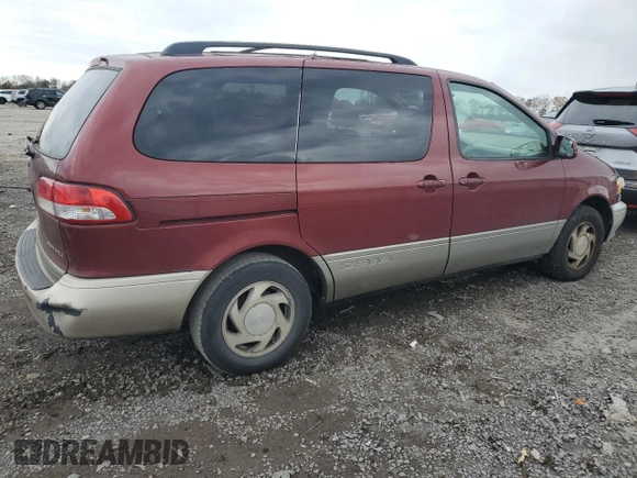 2002 Toyota Sienna LE with VIN 4T3ZF13C32U492992, listed as a Copart auction lot 81666964 with 209,215 mi miles and Salvage Title. Bid and sale history available at carsss.com. Image 3.
