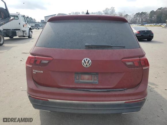 2020 Volkswagen Tiguan SE with VIN 3VV3B7AX3LM019091, listed as a Copart auction lot 43575705 with 135,578 mi miles and Salvage Title. Bid and sale history available at carsss.com. Image 6.