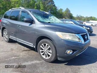 2013 Nissan Pathfinder SV z VIN 5N1AR2MN9DC605176, wystawiony jako IAAI lot #41973505 z przebiegiem 240 539 mil mil oraz . Historia ofert i sprzedaży dostępna na DreamBid. Obrazek 1.