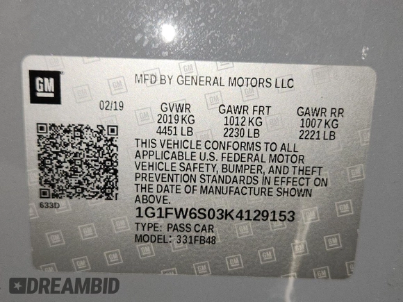 2019 Chevrolet Bolt EV LT z VIN 1G1FW6S03K4129153, wystawiony jako Copart lot #63211325 z przebiegiem 55 465 mil mil oraz Szkoda całkowita • Salvage title. Historia ofert i sprzedaży dostępna na DreamBid. Obrazek 13.