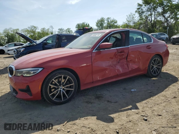 2020 BMW 3 Series 330i with VIN 3MW5R1J03L8B22097, listed as a Copart auction lot 54846115 with 109,637 mi miles and Salvage title. Bid and sale history available at DreamBid. Image 1.