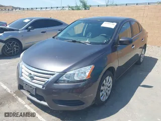 2014 Nissan Sentra S with VIN 3N1AB7AP1EL614328, listed as a IAAI auction lot 41989790 with 86,599 mi miles. Bid and sale history available at carsss.com. Image 2.