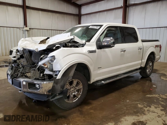 2015 Ford F-150 XLT with VIN 1FTEW1EG5FFC43972, listed as a Copart auction lot 53683785 with 111,994 mi miles and Salvage Title. Bid and sale history available at carsss.com. Image 1.