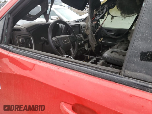 2021 GMC Sierra 1500 AT4 with VIN 1GTU9EET7MZ402509, listed as a Copart auction lot 49750745 with 0 mi miles and Salvage Title. Bid and sale history available at carsss.com. Image 8.