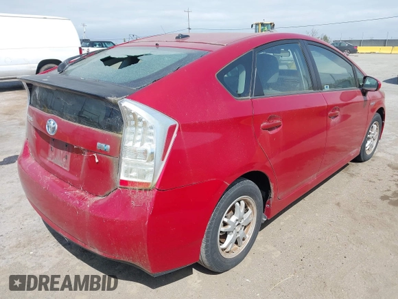 2010 Toyota Prius II with VIN JTDKN3DU0A1165714, listed as a IAAI auction lot 42111642 with 123,441 mi miles. Bid and sale history available at carsss.com. Image 4.