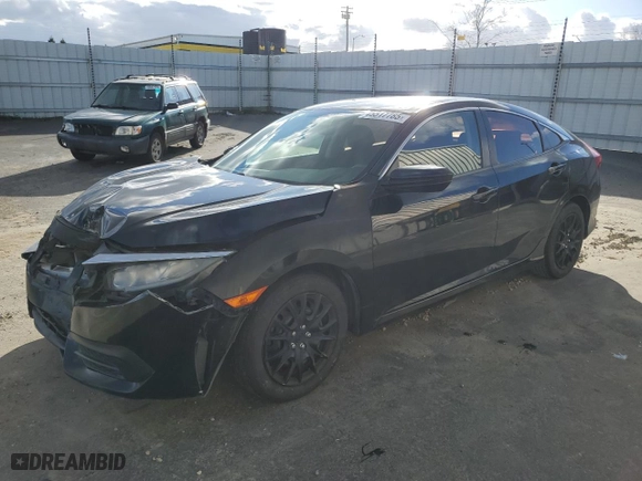 2018 Honda Civic Sedan LX with VIN 2HGFC2F52JH574629, listed as a Copart auction lot 45517785 with 88,661 mi miles and Salvage Title. Bid and sale history available at carsss.com. Image 1.