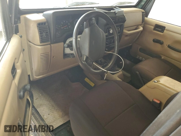 2001 Jeep Wrangler Sport with VIN 1J4FA49S51P373069, listed as a Copart auction lot 48625225 with 0 mi miles and Salvage Title. Bid and sale history available at carsss.com. Image 8.