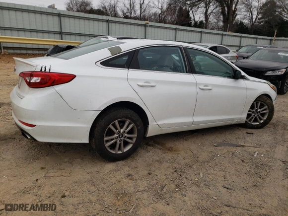 2017 Hyundai Sonata 2.4L with VIN 5NPE24AF1HH583896, listed as a Copart auction lot 48789575 with 127,197 mi miles and Salvage Title. Bid and sale history available at carsss.com. Image 3.