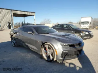 2021 Chevrolet Camaro 2SS with VIN 1G1FH1R75M0135787, listed as a Copart auction lot 47257455 with 16,918 mi miles and Salvage Title. Bid and sale history available at carsss.com. Image 4.