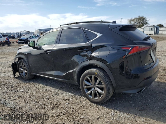 2021 Lexus NX 300 F Sport with VIN JTJSARBZ6M2198757, listed as a Copart auction lot 48591825 with 61,998 mi miles and Salvage title. Bid and sale history available at DreamBid. Image 2.