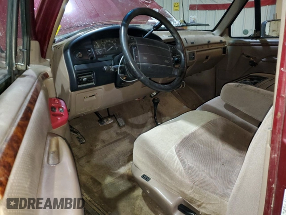 1996 Ford F-150 with VIN 1FTEX14N8TKA35505, listed as a Copart auction lot 87206374 with 126,504 mi miles and Clean Title. Bid and sale history available at carsss.com. Image 8.