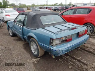 1993 Ford Mustang с VIN 1FACP44M3PF212921, выставлен на аукционе IAAI как лот 42337259 с пробегом 11 452 миль миль и . История ставок и продаж доступна на DreamBid. Изображение 3.