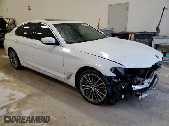 2019 BMW 5 Series 530i with VIN WBAJA5C54KWW19462, listed as a Copart auction lot 50381725 with 119,509 mi miles and Salvage Title. Bid and sale history available at DreamBid. Image 4.