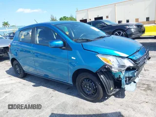 2024 Mitsubishi Mirage ES z VIN ML32AUHJ5RH036570, wystawiony jako IAAI lot #42329506 z przebiegiem 4770 mil mil oraz . Historia ofert i sprzedaży dostępna na DreamBid. Obrazek 1.