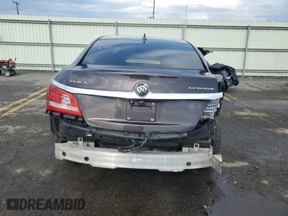 2014 Buick LaCrosse Leather with VIN 1G4GB5G32EF131467, listed as a Copart auction lot 62420344 with 142,224 mi miles and Salvage Title. Bid and sale history available at carsss.com. Image 6.