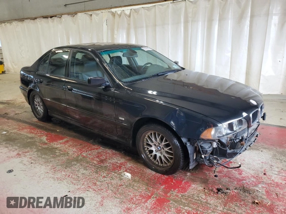 2002 BMW 5 Series 530i with VIN WBADT63472CK27789, listed as a Copart auction lot 51576315 with 195,482 mi miles and Salvage Title. Bid and sale history available at DreamBid. Image 4.