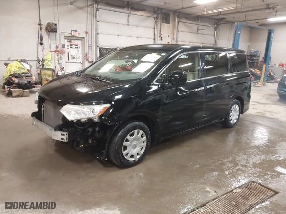 2012 Nissan Quest SL with VIN JN8AE2KP8C9038608, listed as a IAAI auction lot 41816741 with 124,153 mi miles. Bid and sale history available at carsss.com. Image 18.