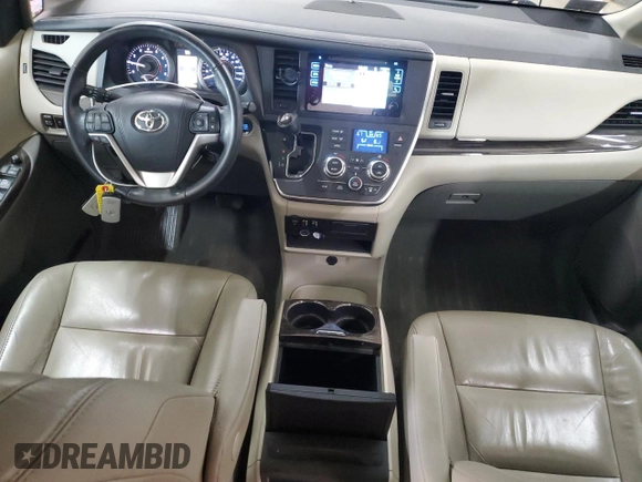 2017 Toyota Sienna with VIN 5TDDZ3DC4HS174210, listed as a Copart auction lot 54411355 with 125,346 mi miles and Salvage Title. Bid and sale history available at DreamBid. Image 8.