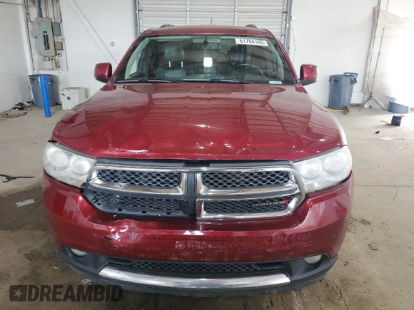2013 Dodge Durango Crew with VIN 1C4RDJDG9DC602182, listed as a Copart auction lot 61784105 with 169,814 mi miles and Clean title. Bid and sale history available at DreamBid. Image 5.