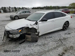 2021 Honda Accord Sport with VIN 1HGCV2F37MA003944, listed as a Copart auction lot 51355635 with 77,668 mi miles and Salvage title. Bid and sale history available at DreamBid. Image 1.